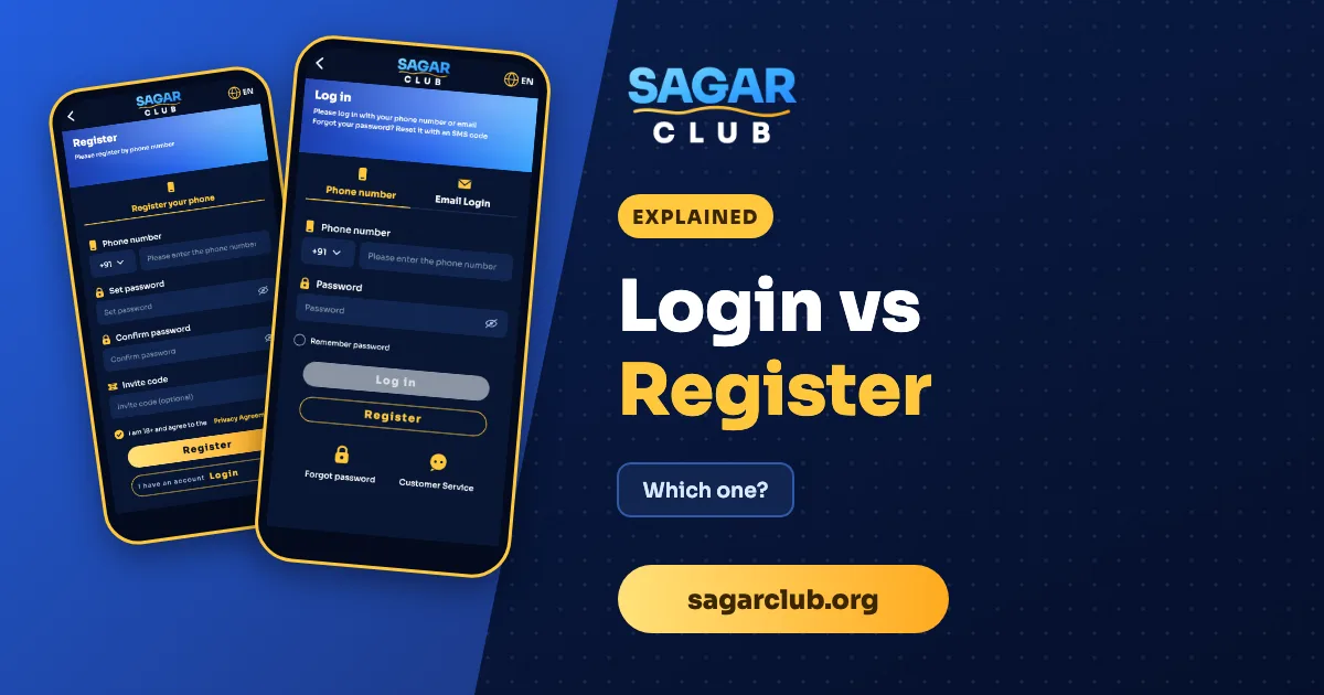 Sagar Club Login vs Register: Which One Do You Need?