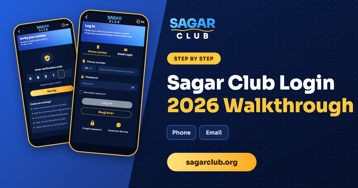 Sagar Club Login Step by Step (2026 Walkthrough)