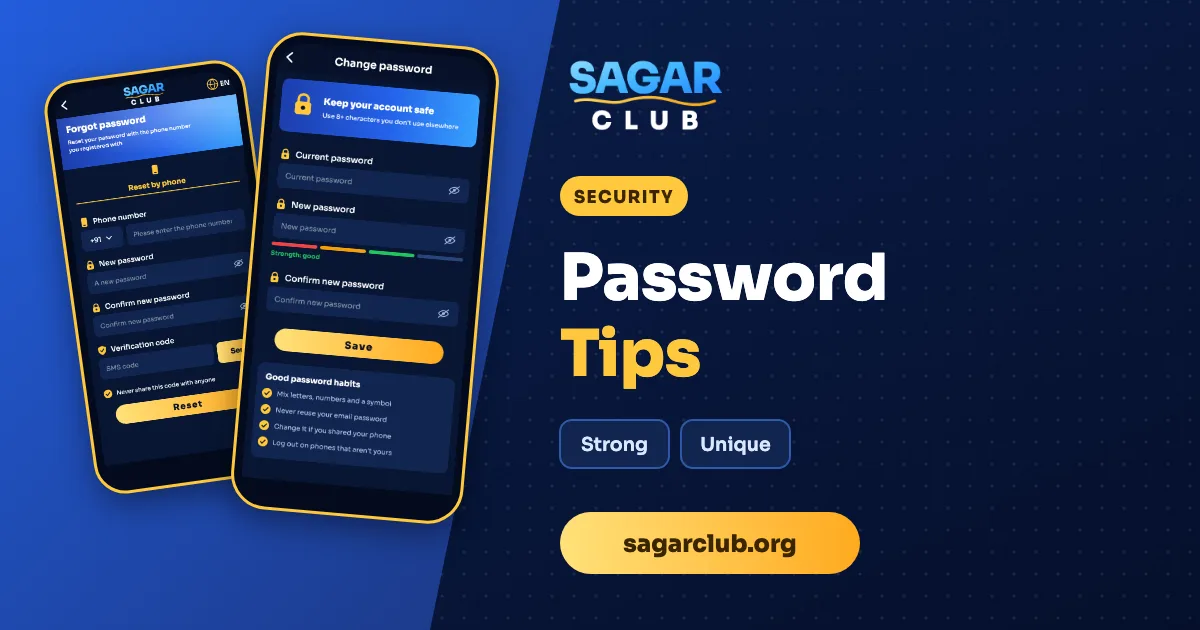 Sagar Club Password Tips: Make It Strong and Memorable